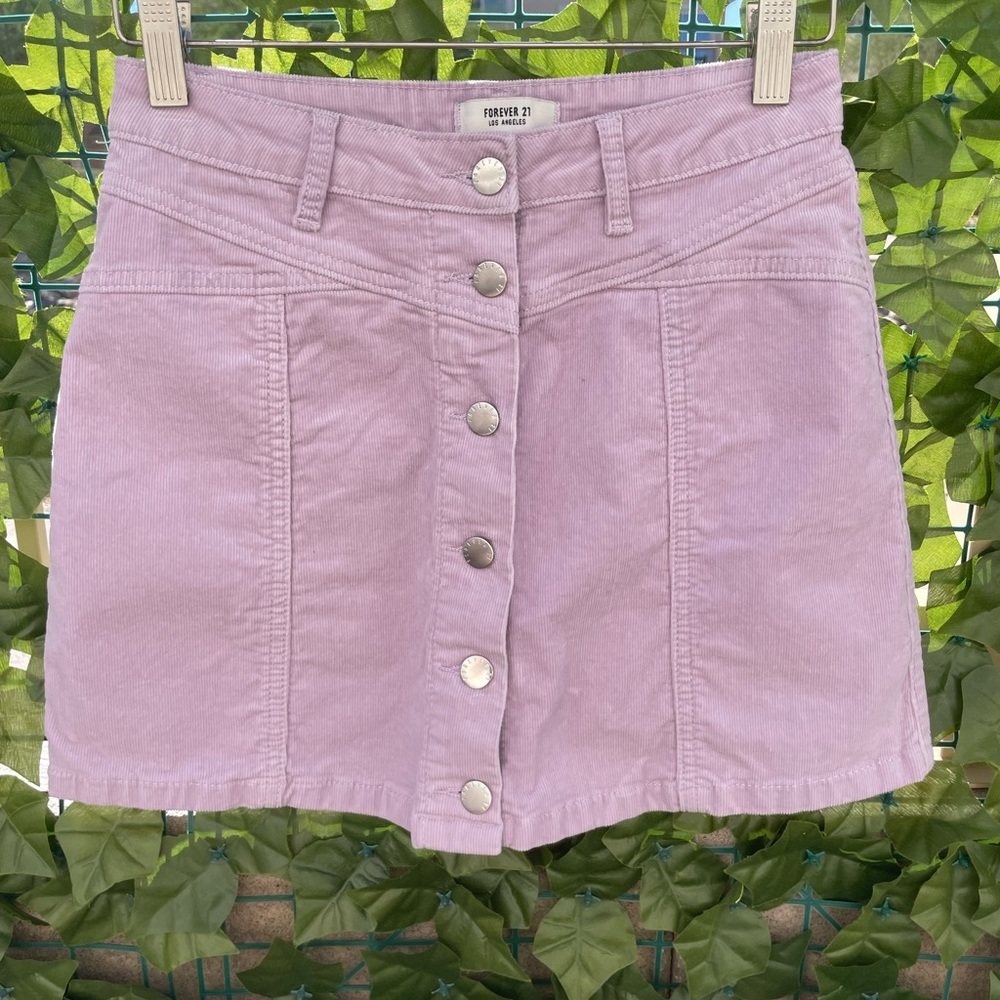 Corduroy Mini Skirt